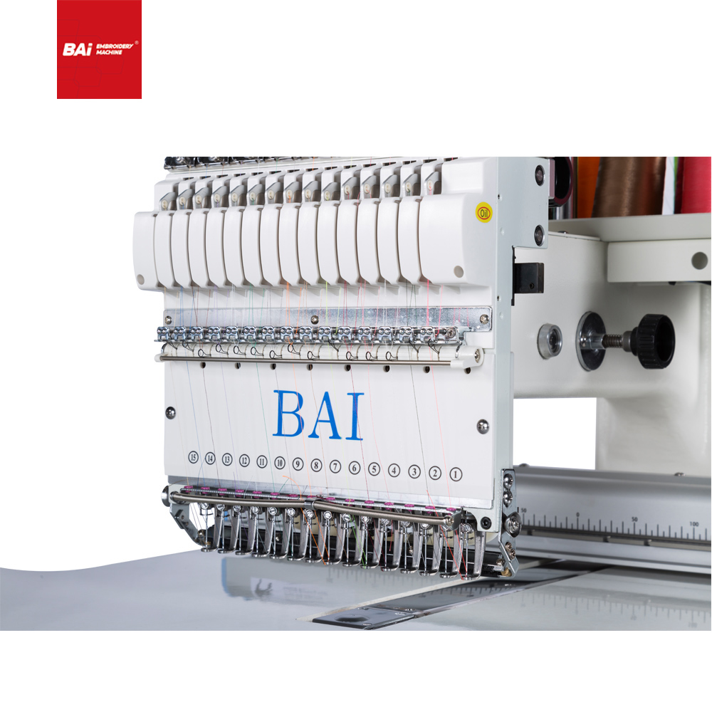 BAI High Speed Dahao Single Head Commercial Embroidery Machine for Logo Cap T-shit Flat