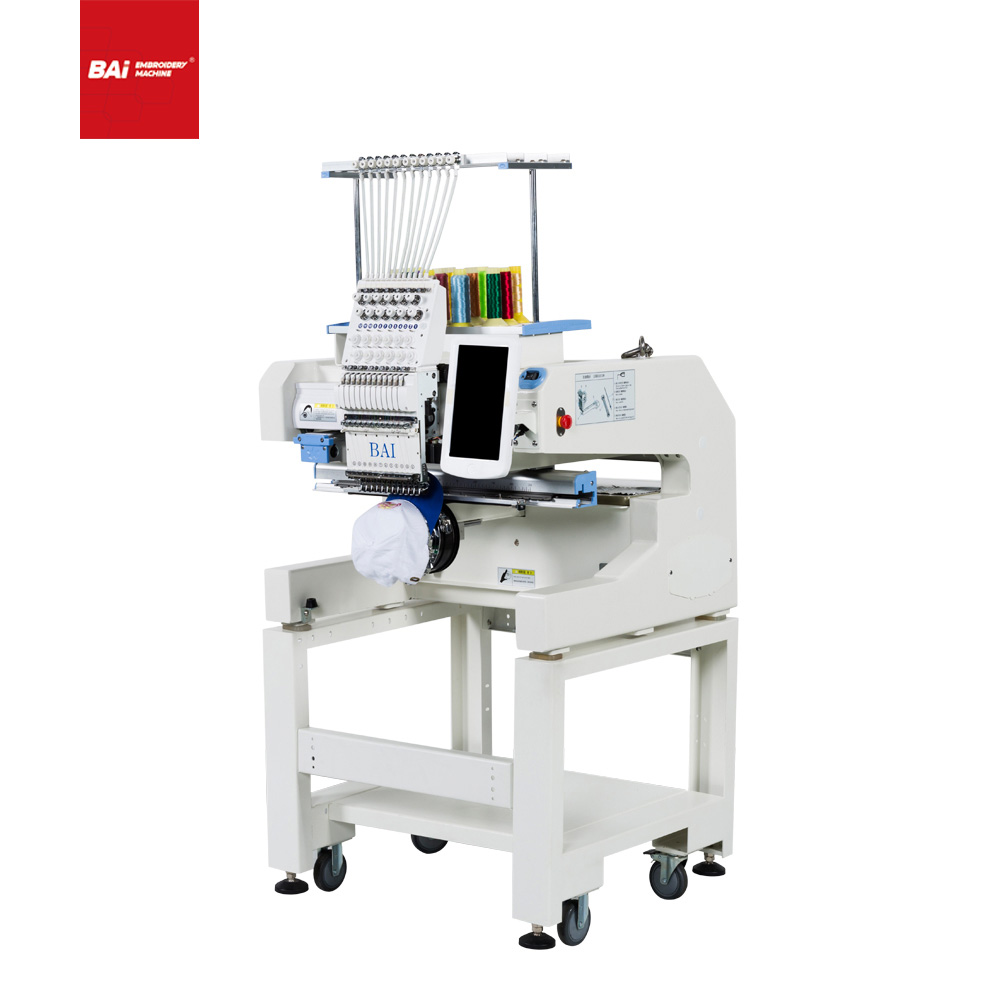 BAI Twelve Color Embroidery Machine for Computer with Portable