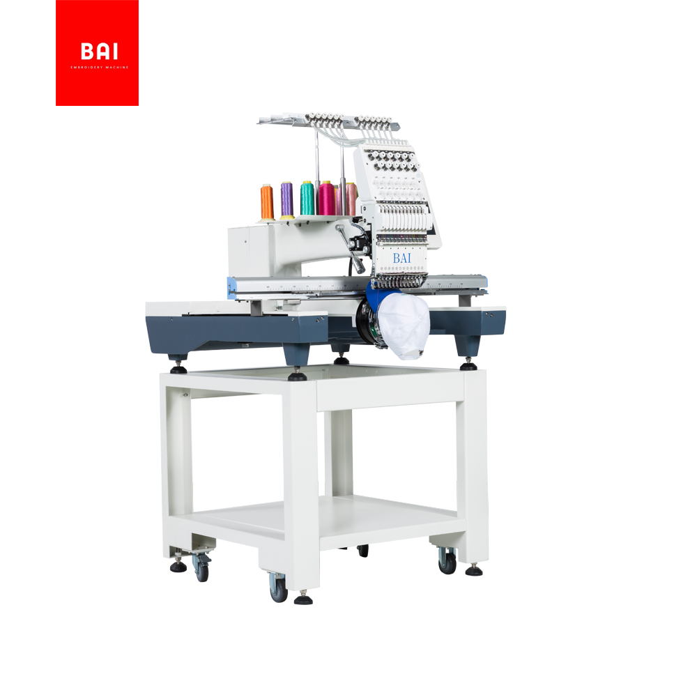 BAI Embroidery Area 500*800mm Computerized Flatbed T-shirt Hat Embroidery Machine