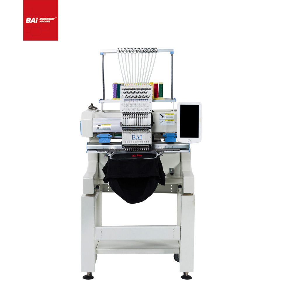 BAI Cap Flat Finished Garment Embroidery Machine with Computer 