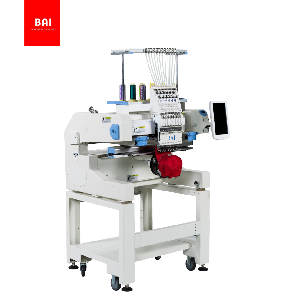 BAI High Quality 1200 Speed Dahao Computer Small Embroidery Machine Price for Hat