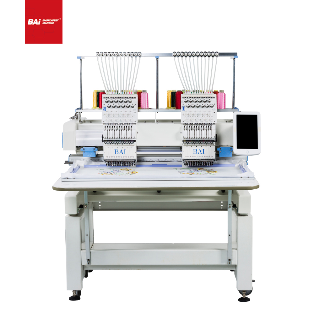 BAI Needle 15 Color Embroidery Machine with T-shirt Garment