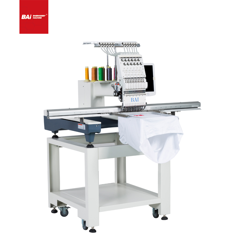 BAI Cheap One Head Hat T Shirt Computer Embroidery Machine for Price