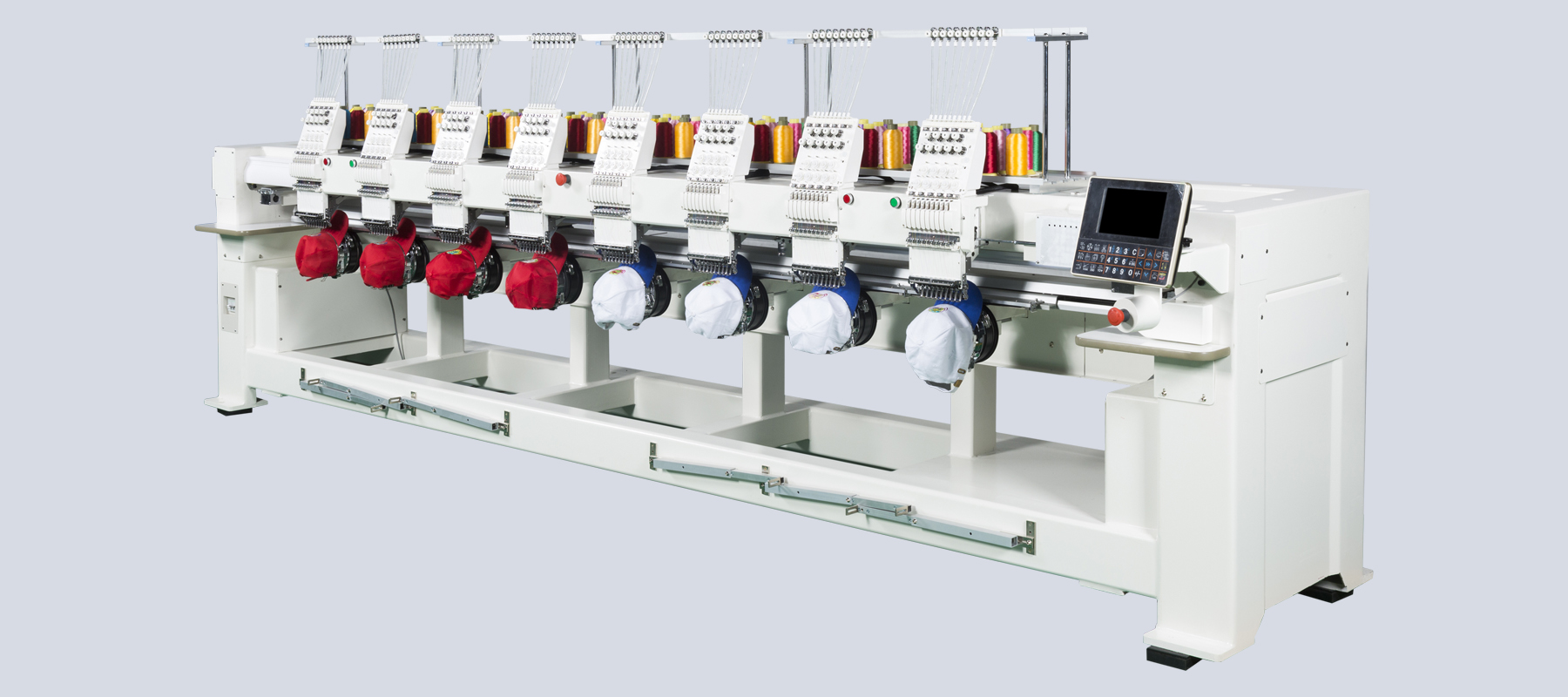 High Speed 8 Head Flat Embroidery Machine for Home Use Buy white 3300