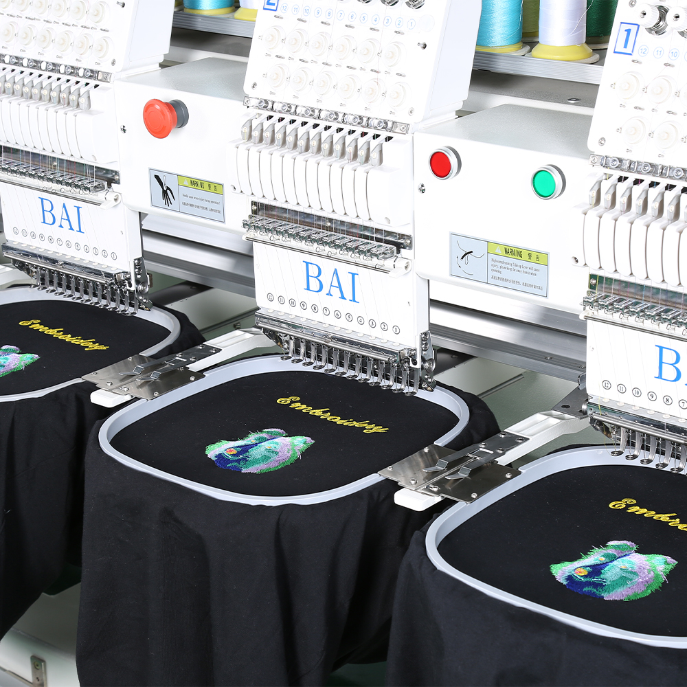 BAI 4 Heads Flat T-shirt Hat with Computerized Embroidery Machine for Good Price