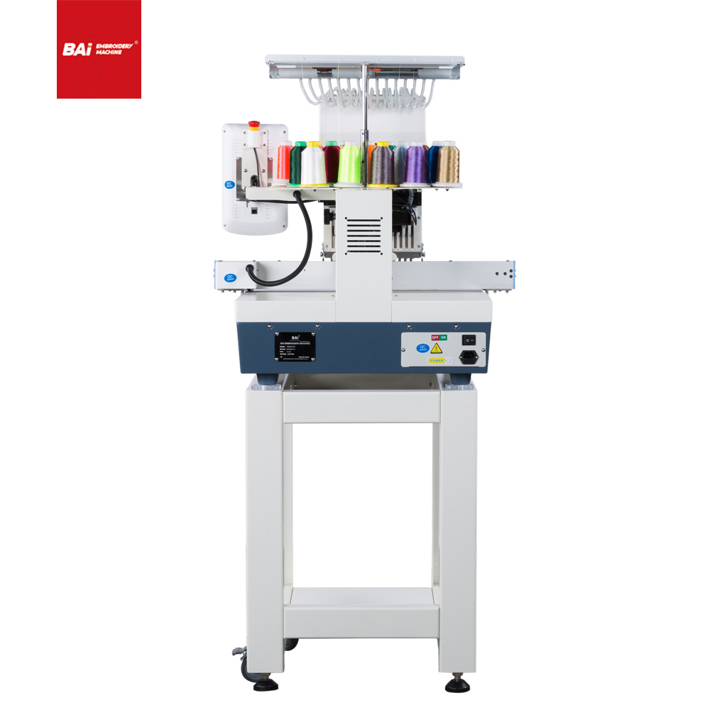 BAI High Speed Single Head Embroidery Machine with The Latest Industrial Design for Factory