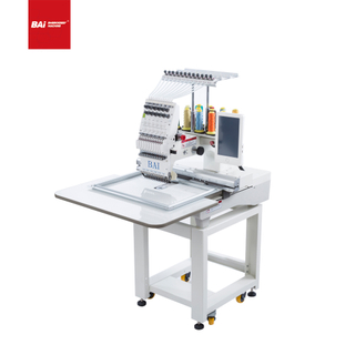 The Latest Industrial Design BAI Single Head Computerized Embroidery Machine for Cap T-shirt Flat