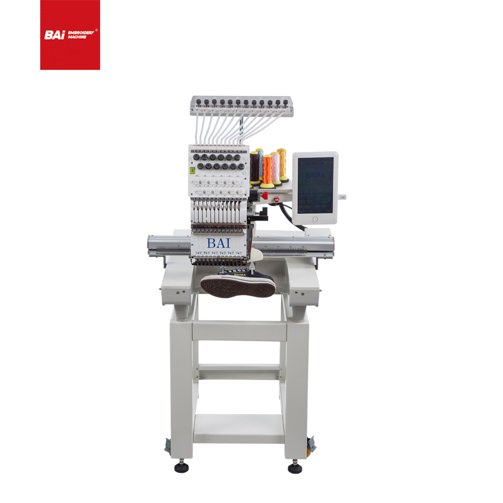 BAI Portable Computer Embroidery Machine for Cap T-shirt Flat