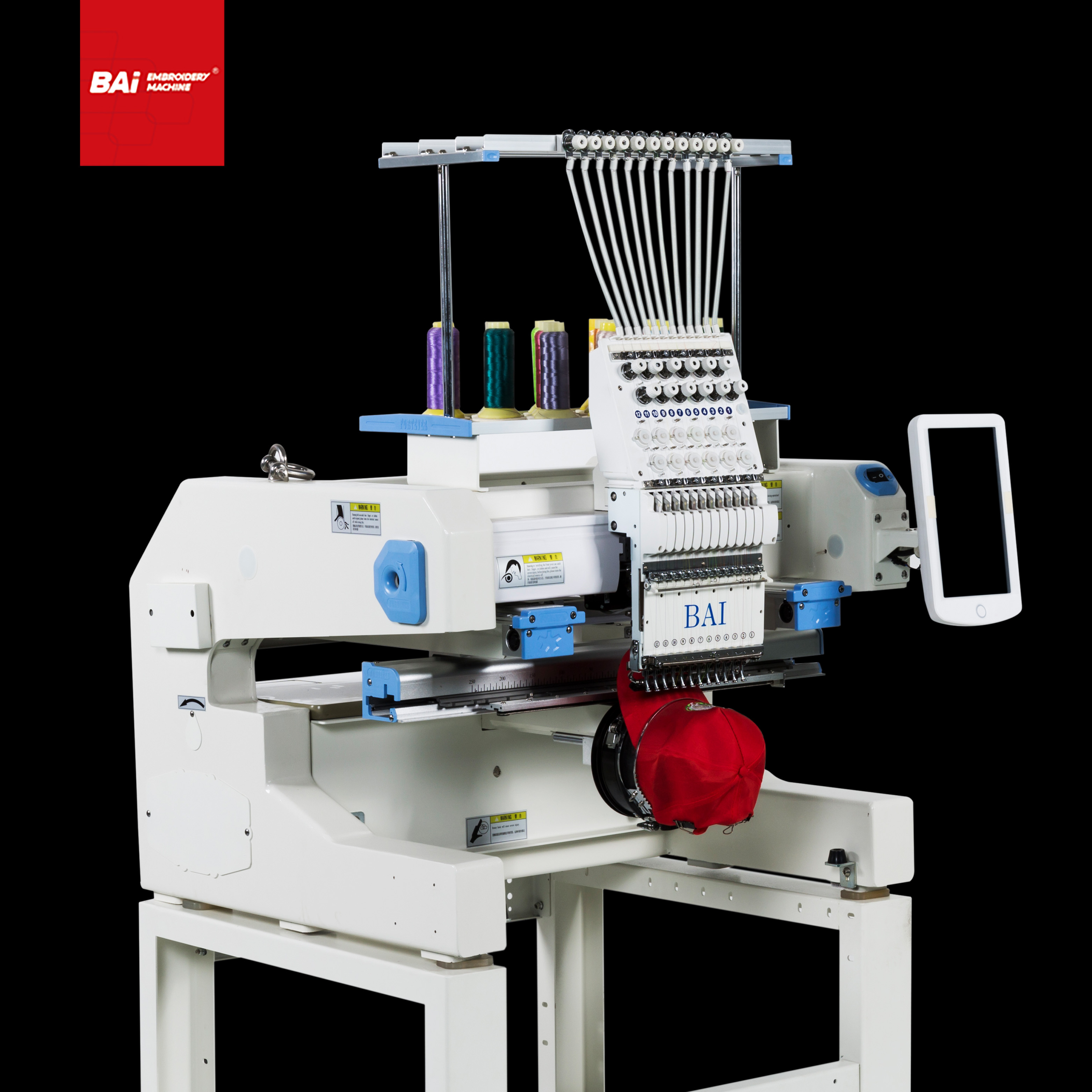 BAI High Quality 1200 Speed Computer Small Embroidery Machine Price for Hat