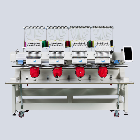 BAI 4 Heads 12 Needles Computerized Industrial Embroidery Machine for ...