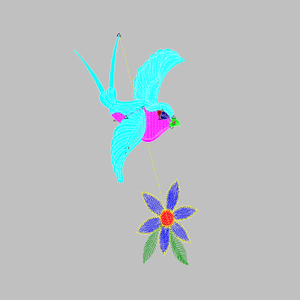 Flowers And Birds 