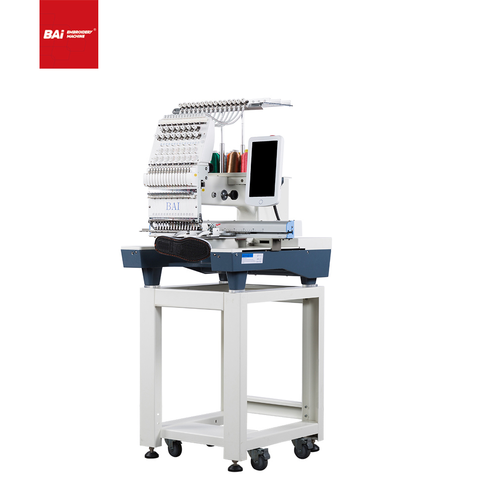 BAI High Quality Commercial Multi-needle Computerized Embroidery Machine for Cap T-shirt Flat